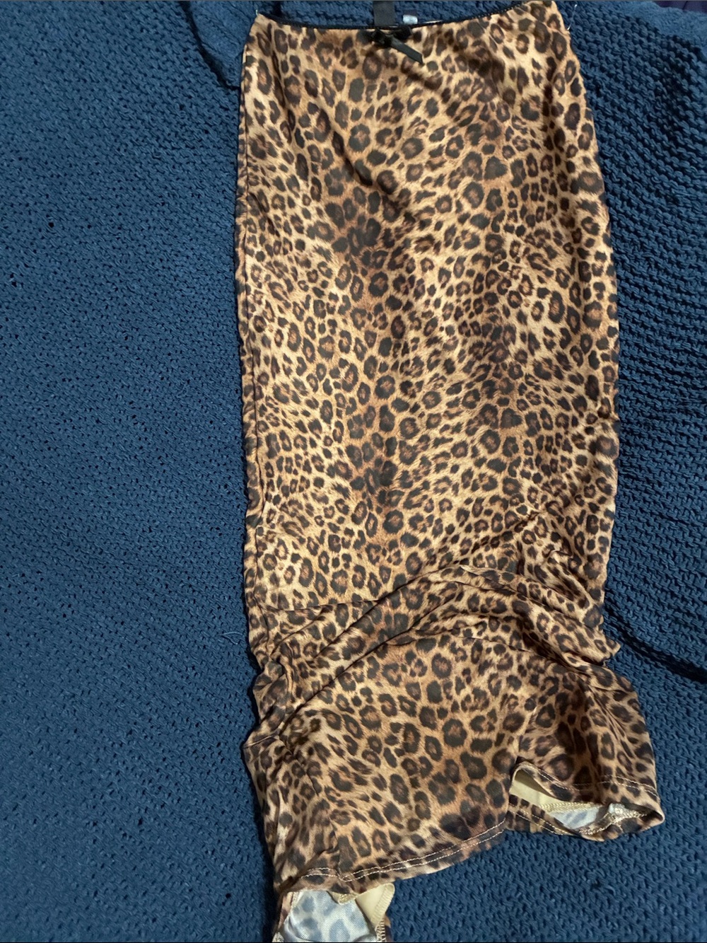 Windsor Leopard Print maxi skirt medium